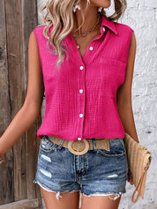 Blusa Feminina Sem Mangas - Philippa