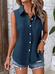 Blusa Feminina Sem Mangas - Philippa