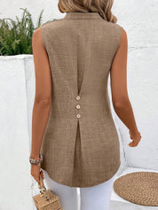 Blusa Feminina com Detalhe de Botões nas costa - Oriane