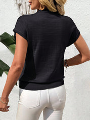 Blusa Feminina com Mangas Morcego e Botões - Lisette