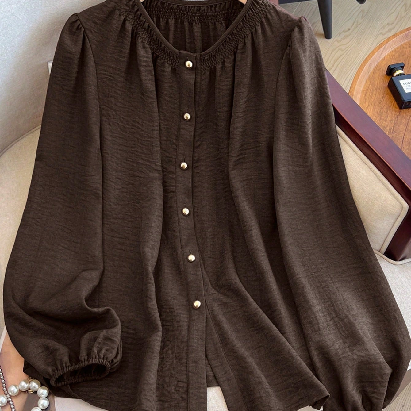 Blusa Feminina de Manga longa Bufante - Doralice. Plus Size