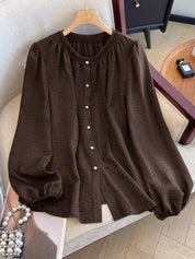 Blusa Feminina de Manga longa Bufante - Doralice. Plus Size