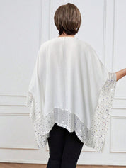 Blusa feminina com detalhes brilhantes Hanny
