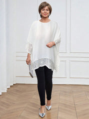 Blusa feminina com detalhes brilhantes Hanny