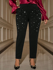 Calça Feminina com Bolso - Adélaïde. Plus Size