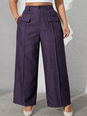Calça feminina com falsos bolsos plus size Regina