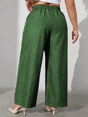 Calça feminina com falsos bolsos plus size Regina