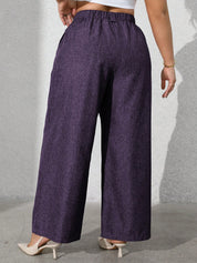 Calça feminina com falsos bolsos plus size Regina