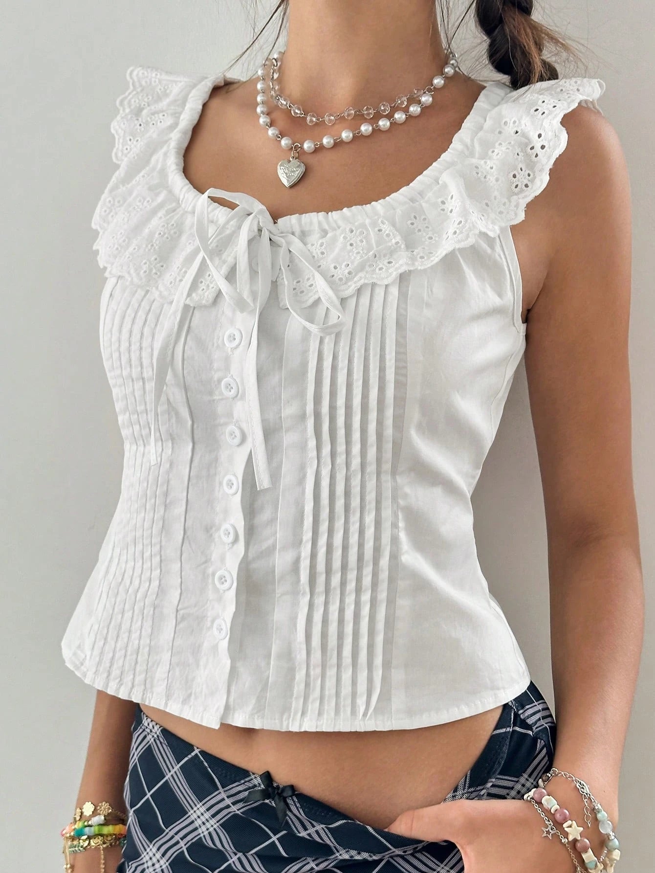 Camisa Feminina com bainha franzida - Alix