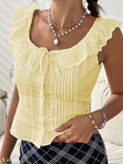 Camisa Feminina com bainha franzida - Alix