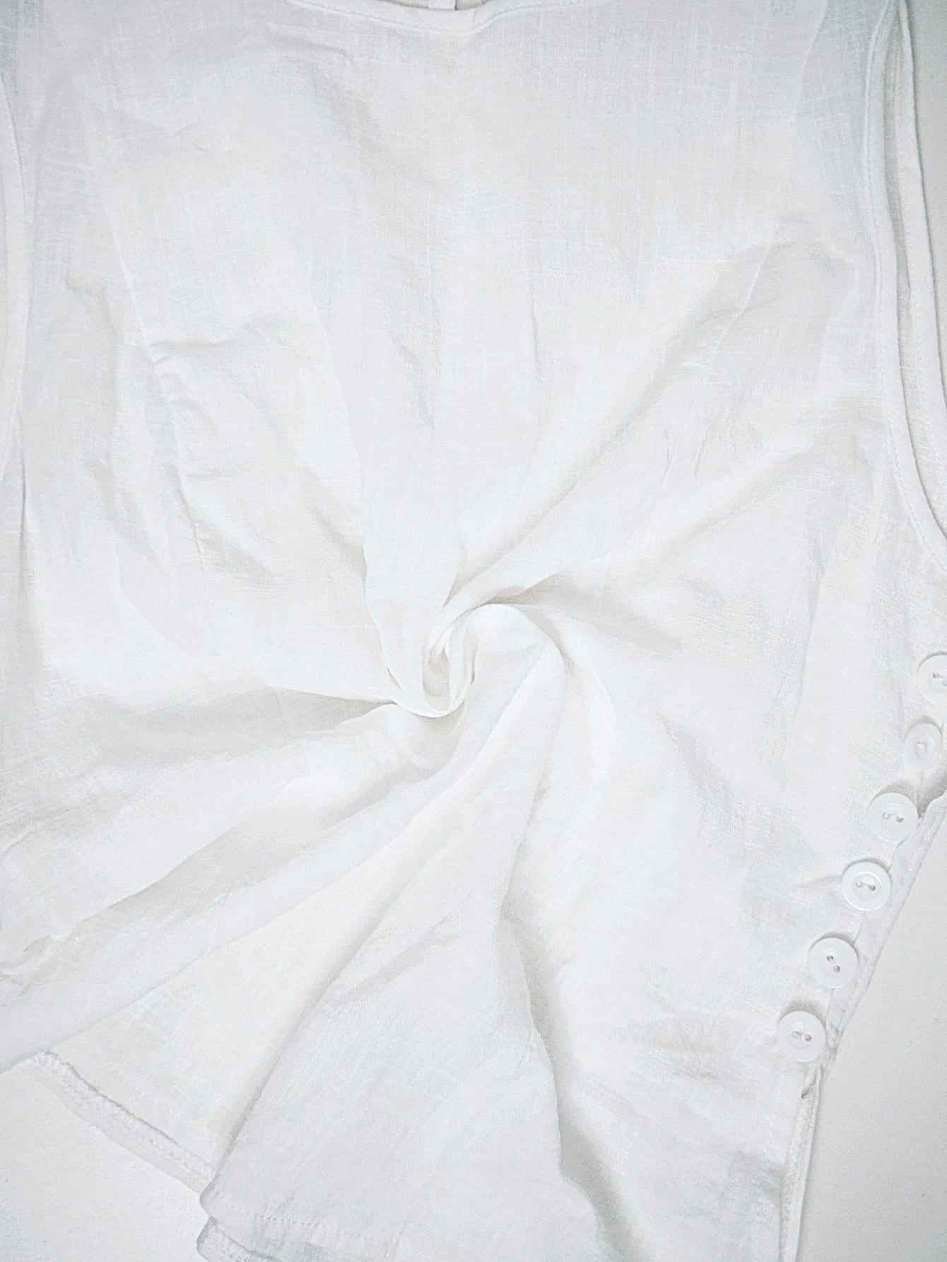 Camisa Feminina de Algodão e Linho sem Mangas - Agnès