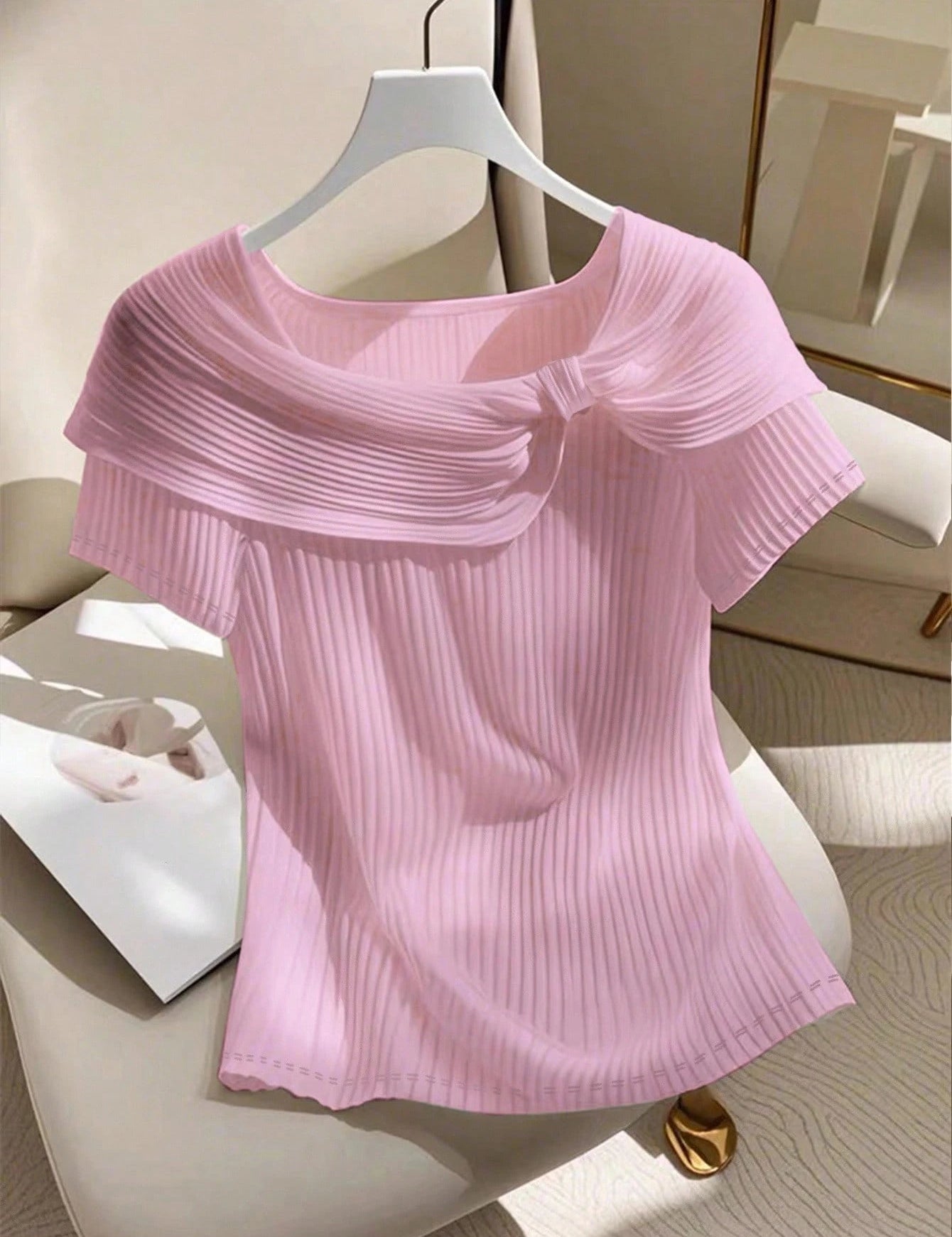 Camisa Franzida, Canelada, Plus Size Feminina - Penelope