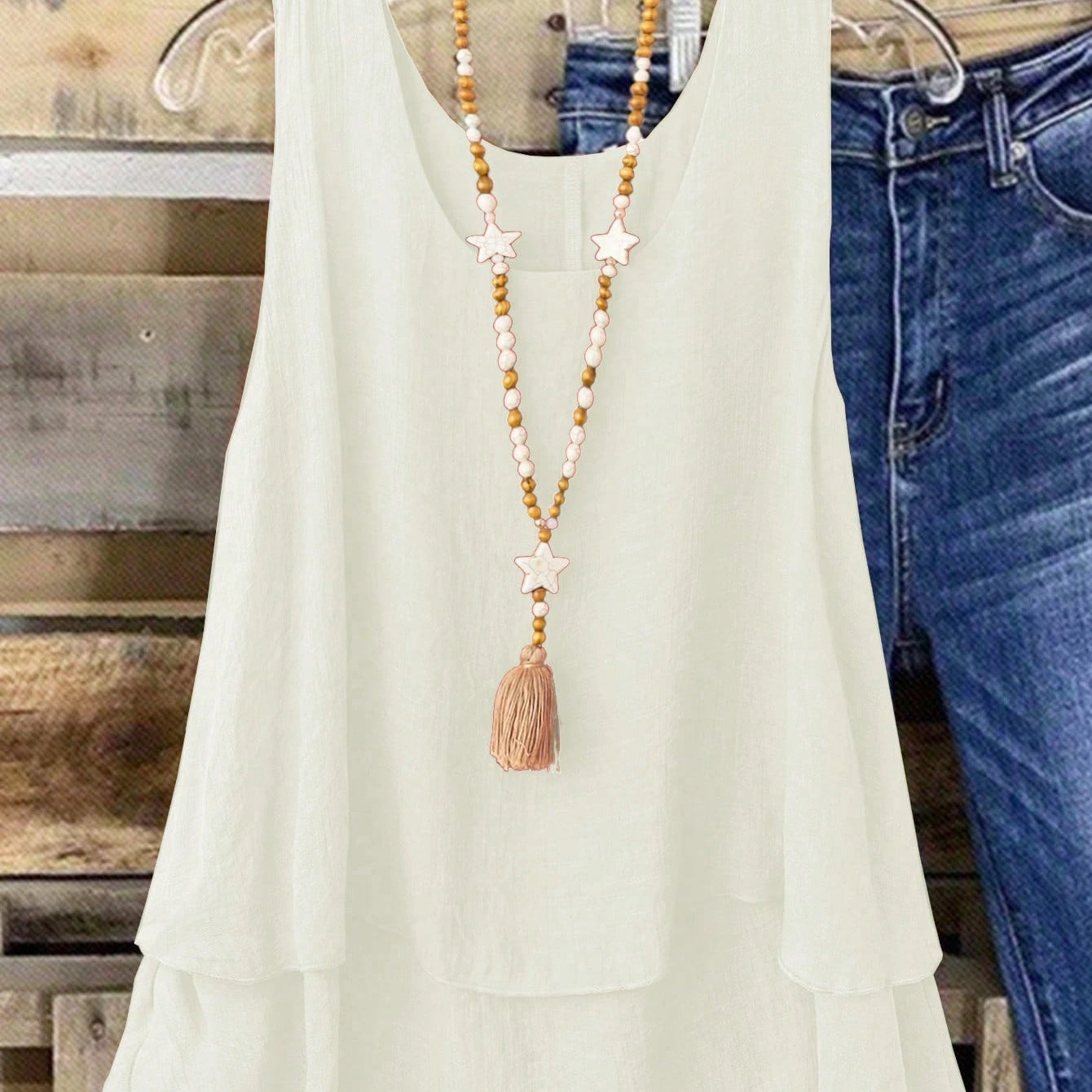 Camisa Regata Vintage, Babados em Camadas. Plus size - Louise