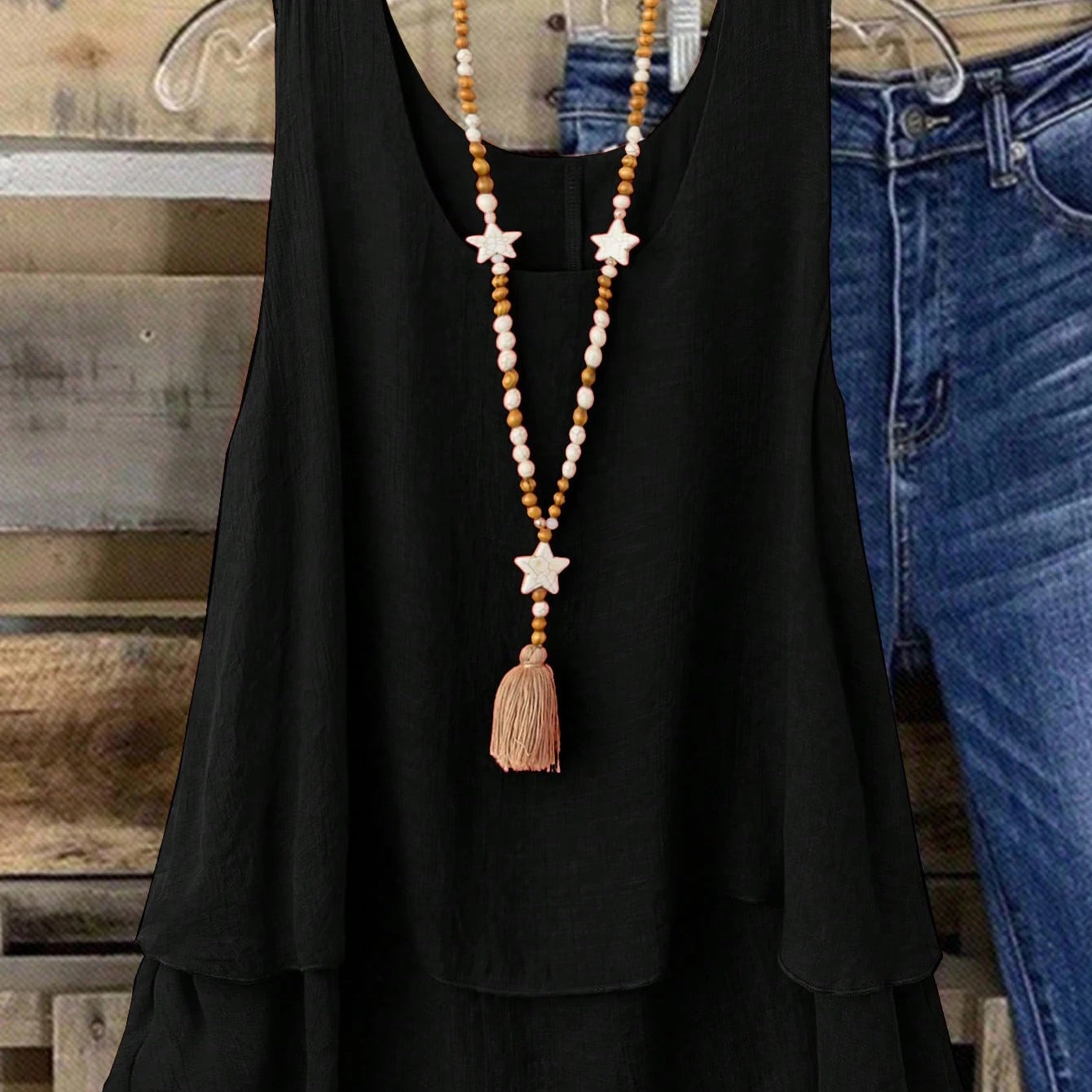 Camisa Regata Vintage, Babados em Camadas. Plus size - Louise