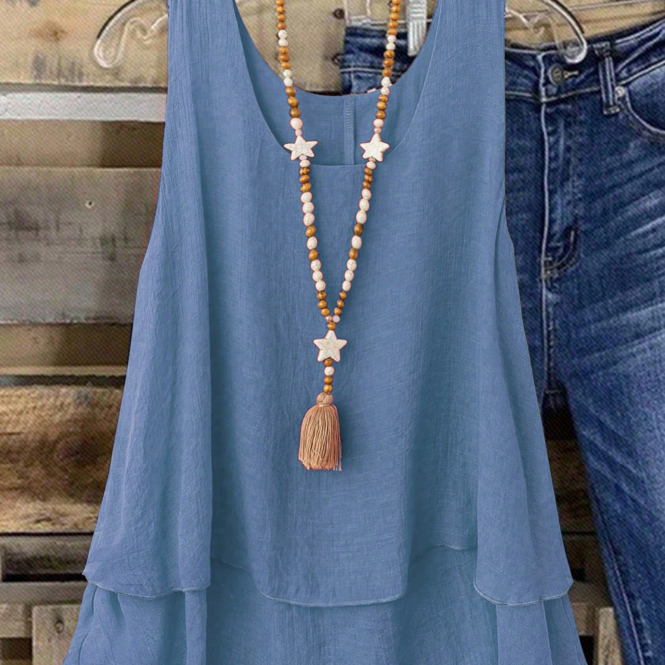 Camisa Regata Vintage, Babados em Camadas. Plus size - Louise