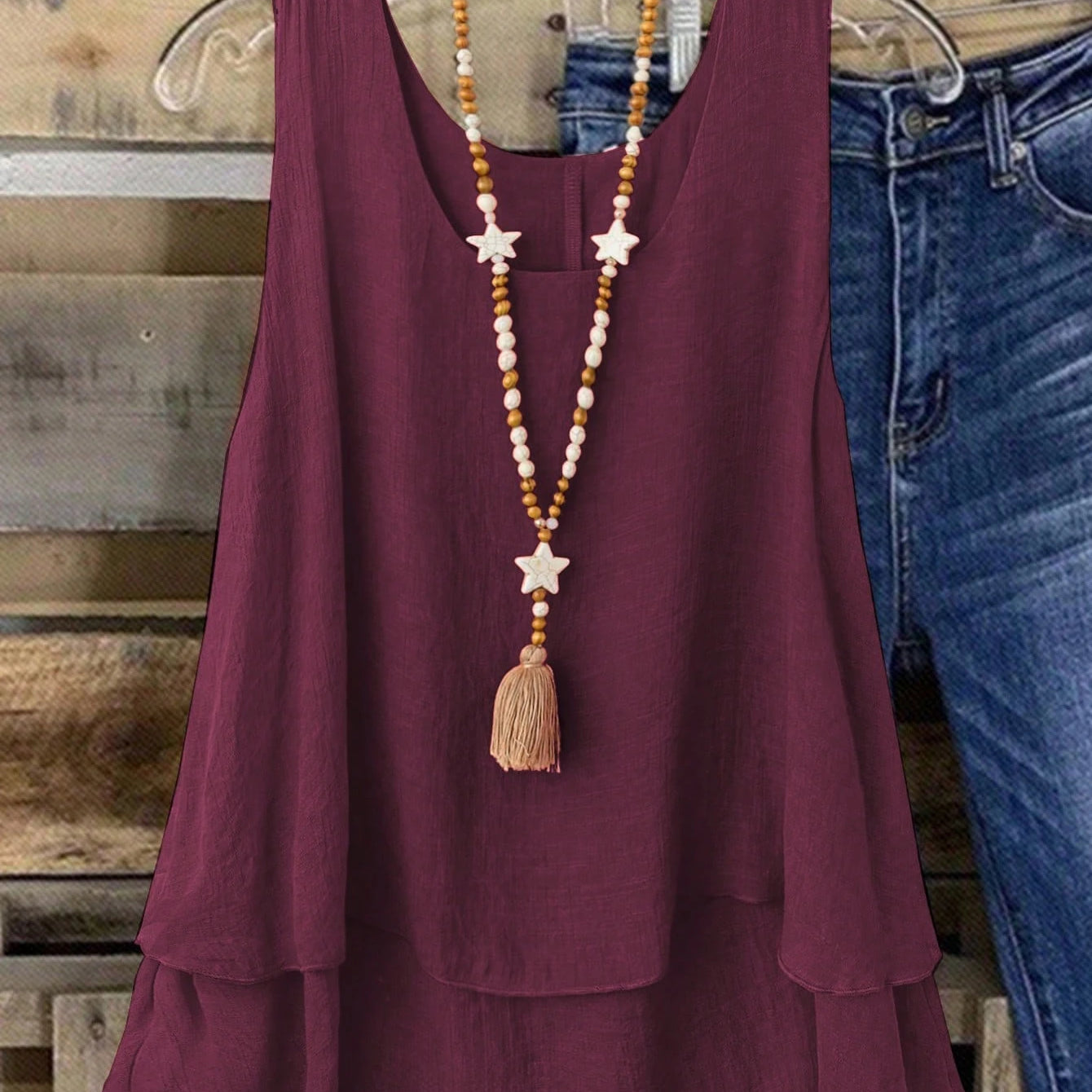 Camisa Regata Vintage, Babados em Camadas. Plus size - Louise