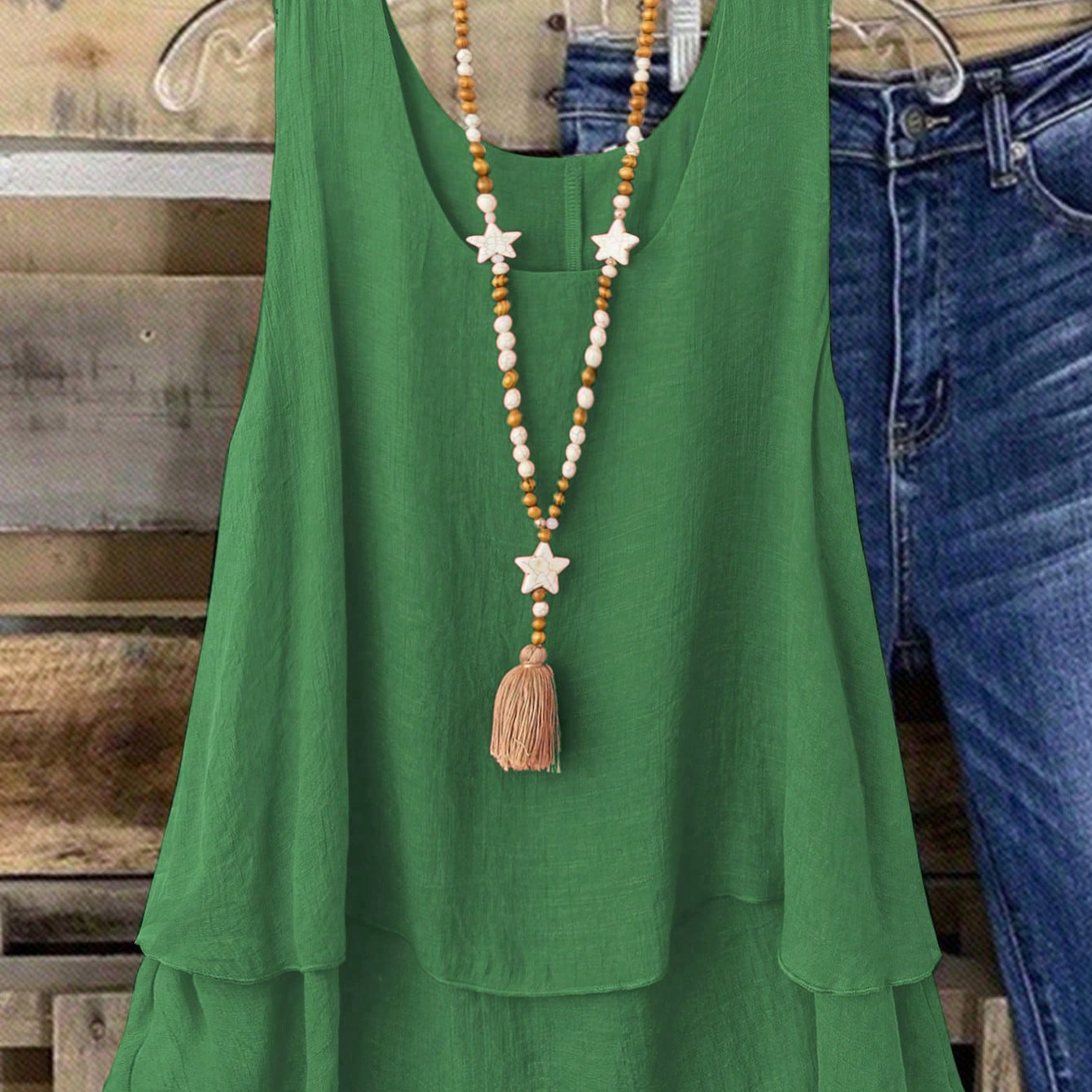 Camisa Regata Vintage, Babados em Camadas. Plus size - Louise