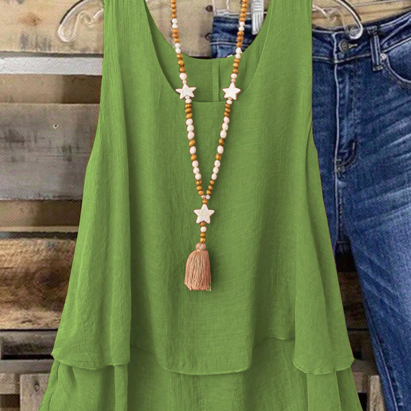 Camisa Regata Vintage, Babados em Camadas. Plus size - Louise