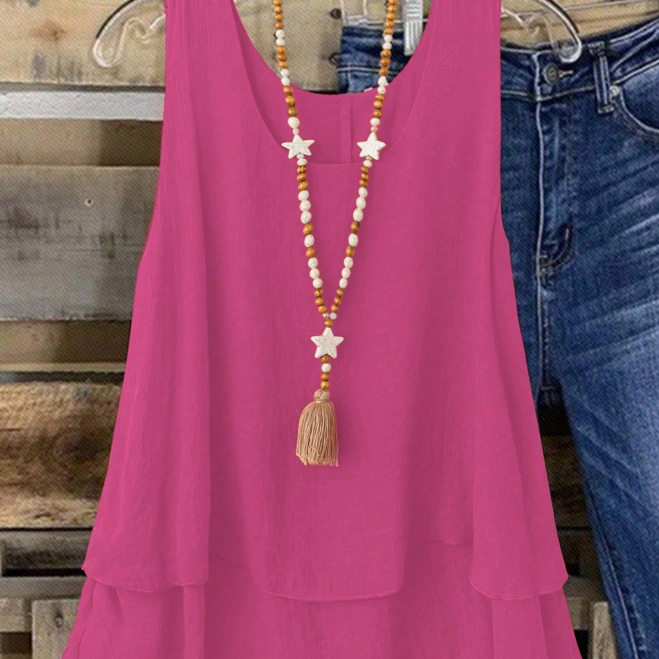 Camisa Regata Vintage, Babados em Camadas. Plus size - Louise