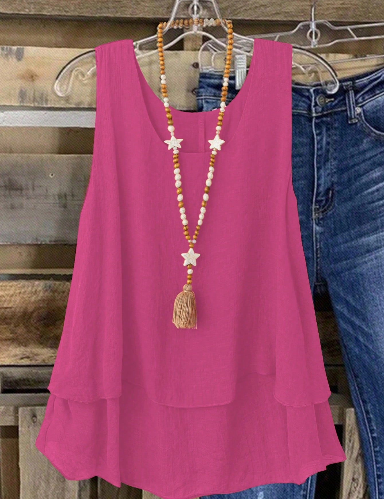 Camisa Regata Vintage, Babados em Camadas. Plus size - Louise