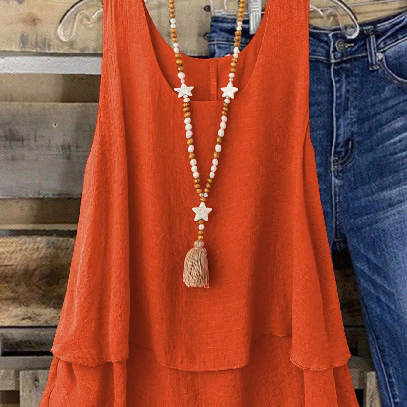 Camisa Regata Vintage, Babados em Camadas. Plus size - Louise