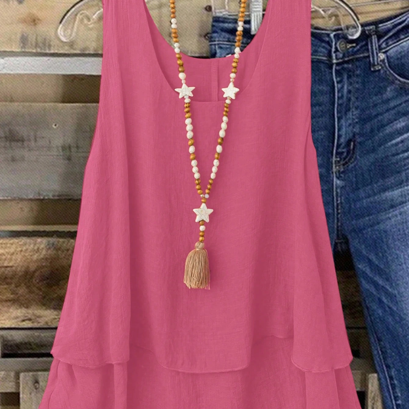 Camisa Regata Vintage, Babados em Camadas. Plus size - Louise