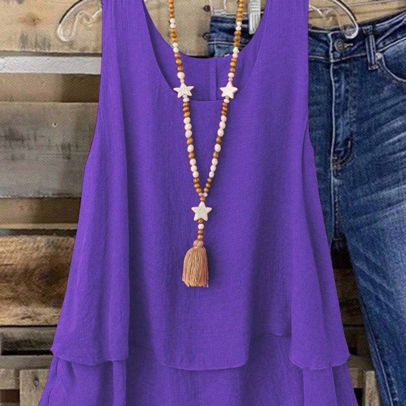 Camisa Regata Vintage, Babados em Camadas. Plus size - Louise