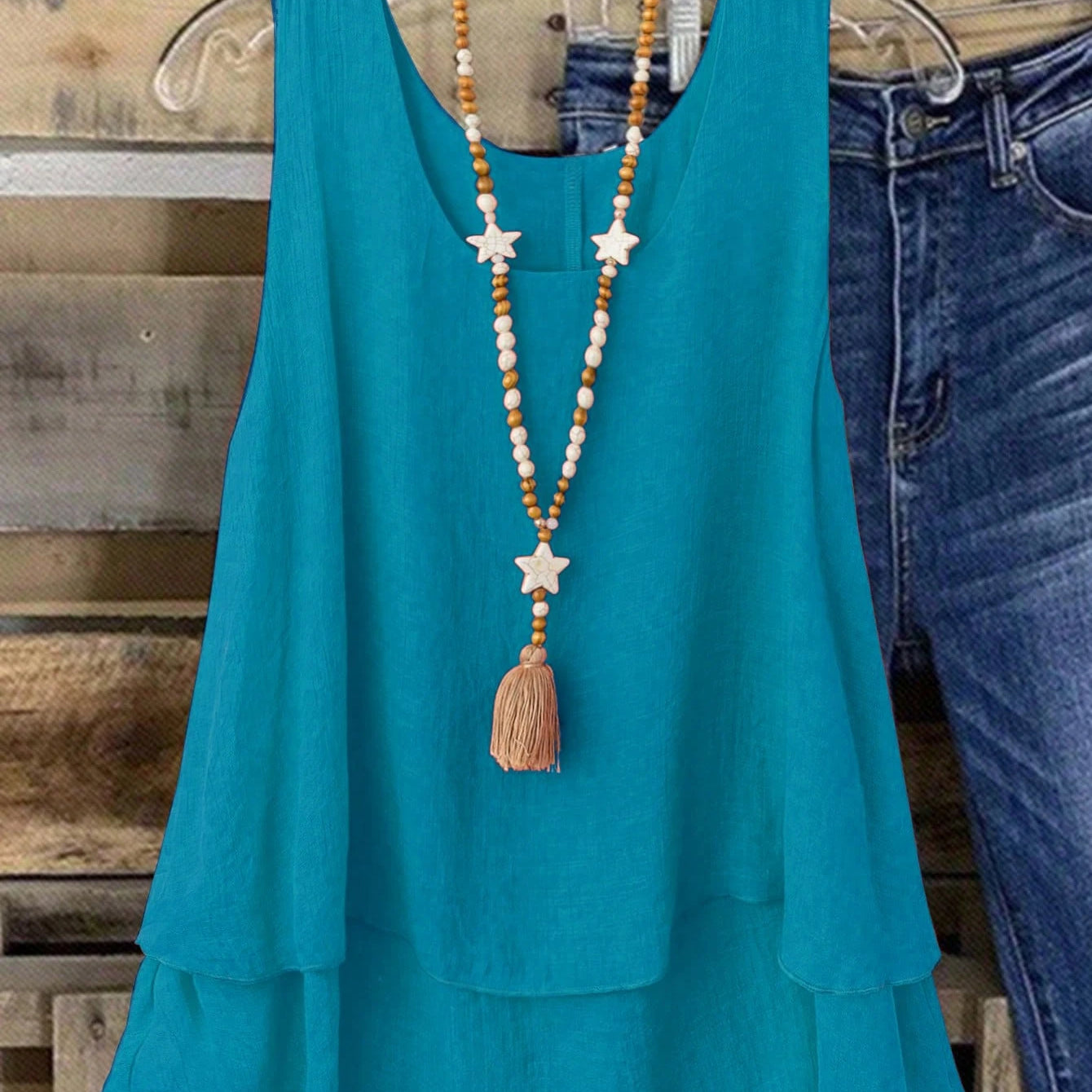 Camisa Regata Vintage, Babados em Camadas. Plus size - Louise