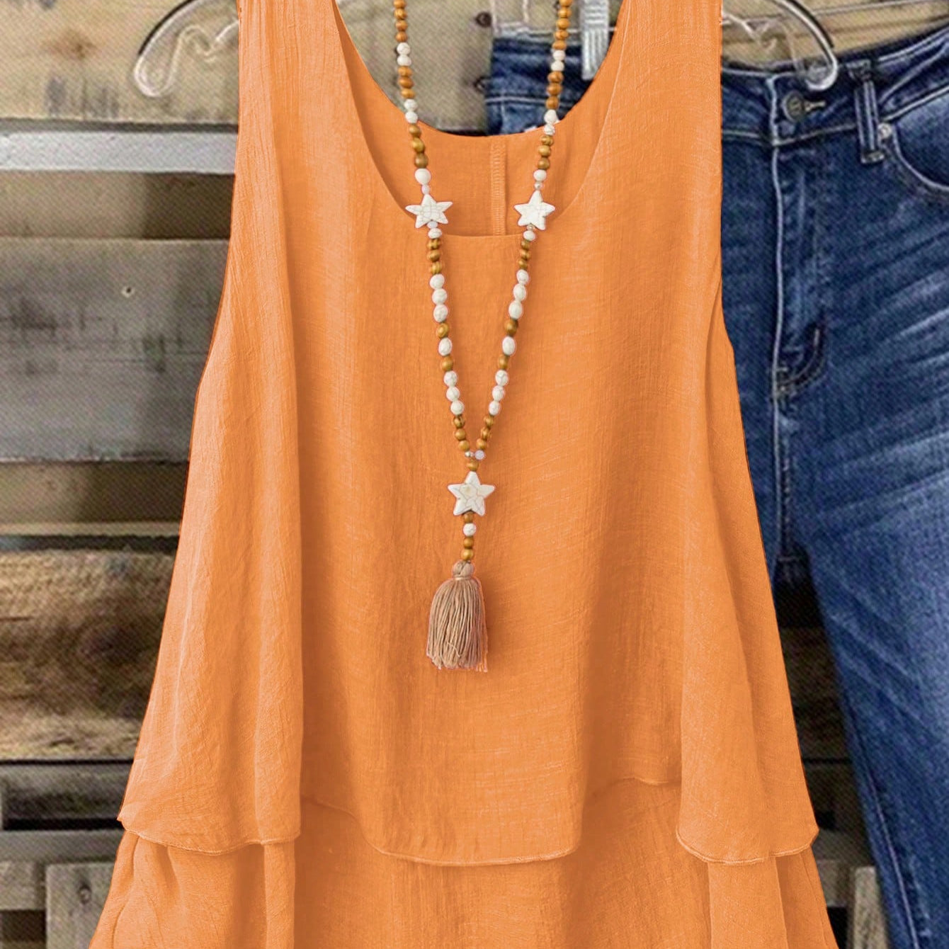 Camisa Regata Vintage, Babados em Camadas. Plus size - Louise