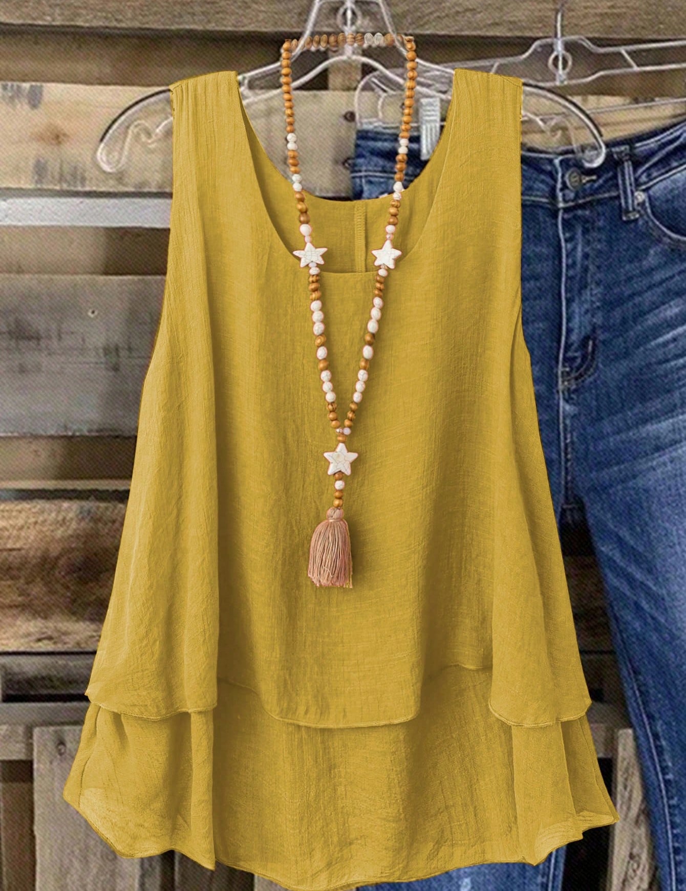 Camisa Regata Vintage, Babados em Camadas. Plus size - Louise