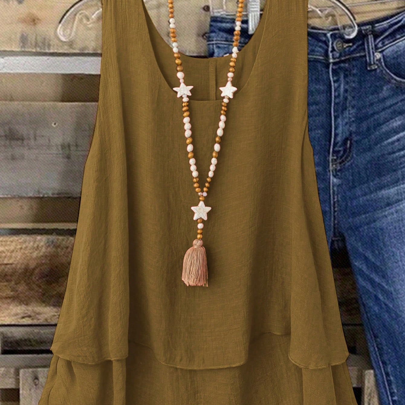 Camisa Regata Vintage, Babados em Camadas. Plus size - Louise