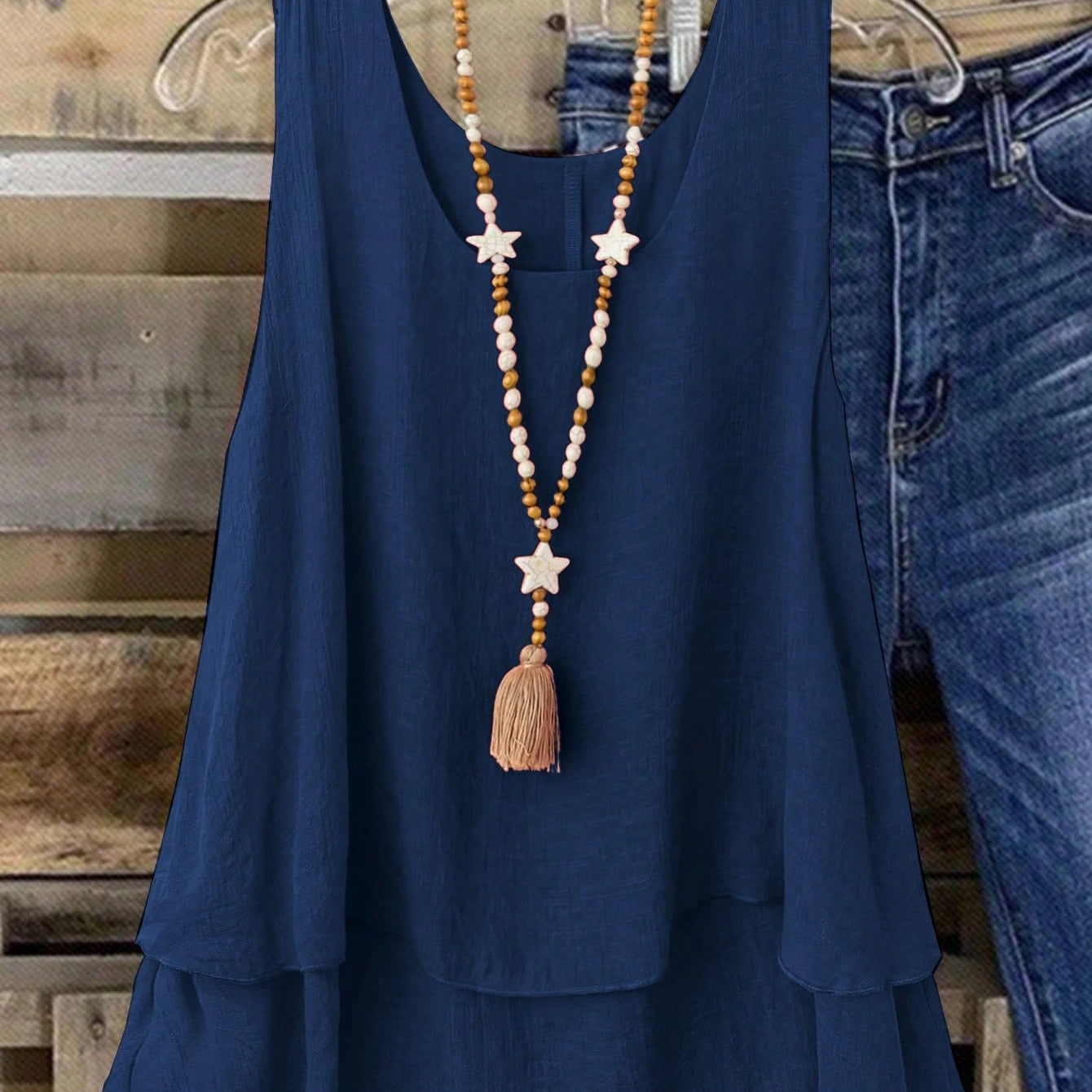 Camisa Regata Vintage, Babados em Camadas. Plus size - Louise