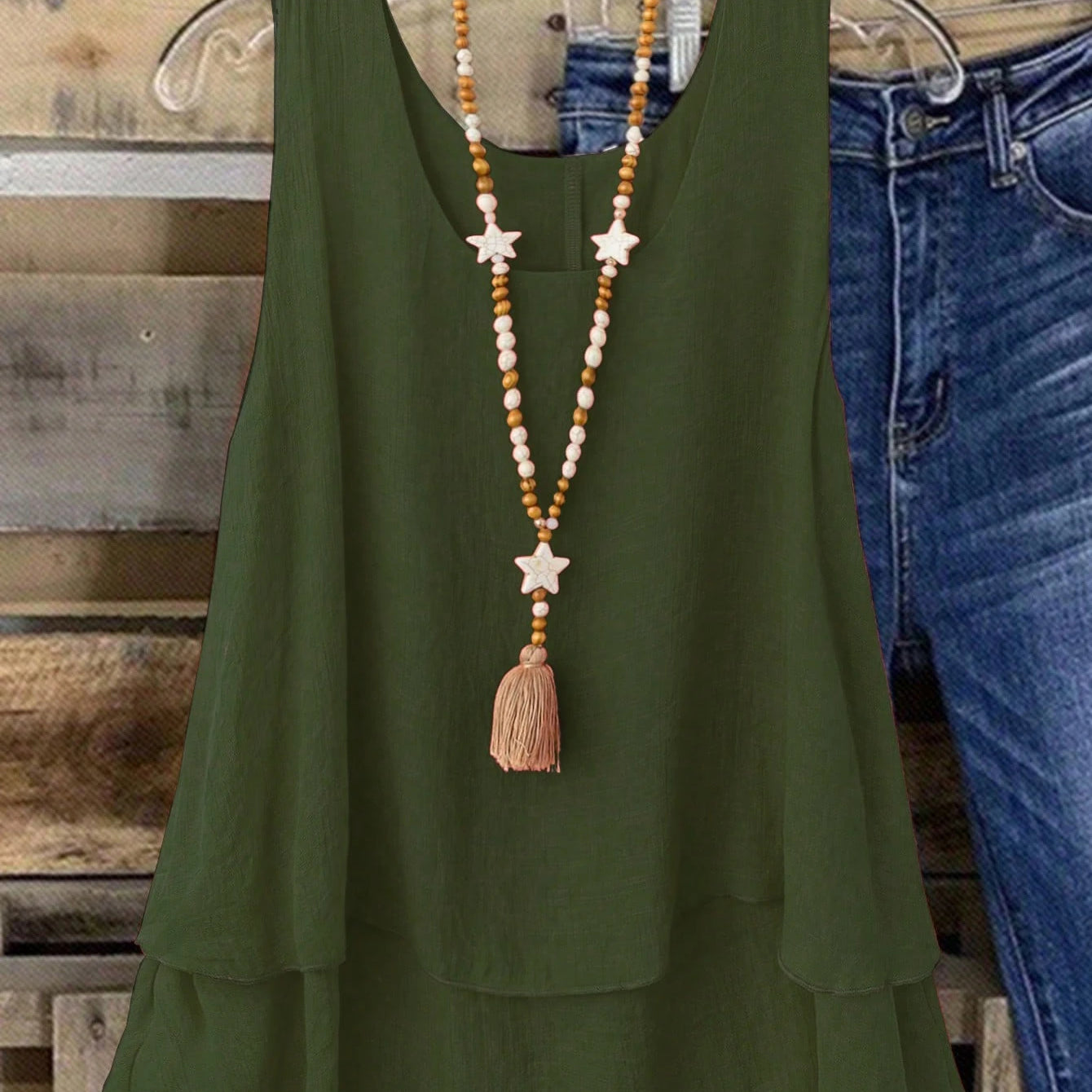 Camisa Regata Vintage, Babados em Camadas. Plus size - Louise