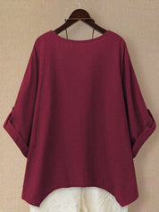 Camisa Feminina de Linho plus size Clarice.