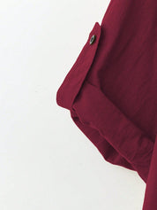 Camisa Feminina de Linho plus size Clarice.