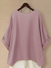Camisa Feminina de Linho plus size Clarice.