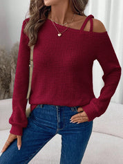 Camisa feminina com Gola Assimétrica - Estelle
