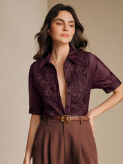 Camisa feminina elegante Francia