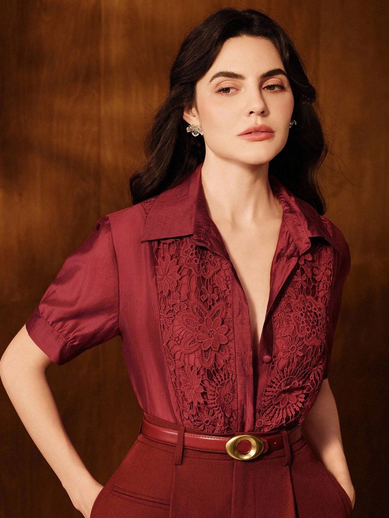 Camisa feminina elegante Francia