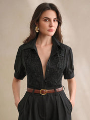 Camisa feminina elegante Francia