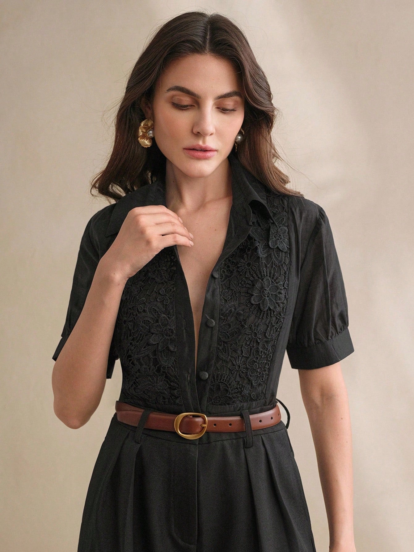 Camisa feminina elegante Francia