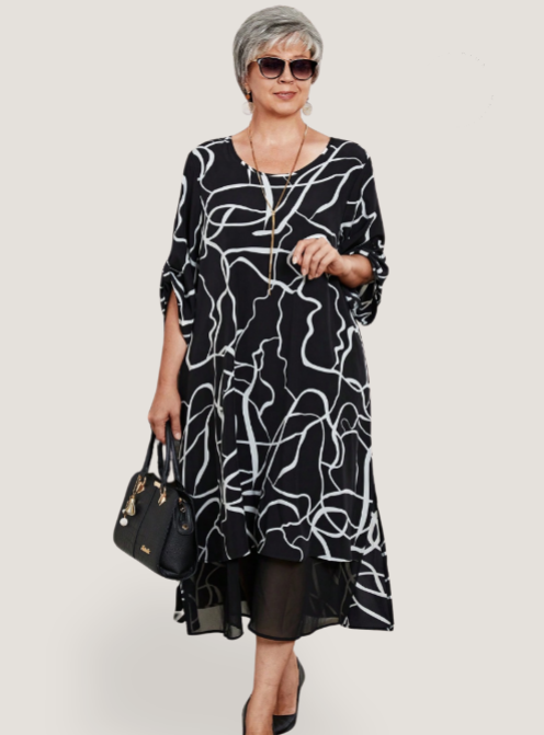 Vestido Feminino solto plus size Isabella