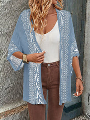 Cardigan Estilo Boêmio com Manga Sino - Freya