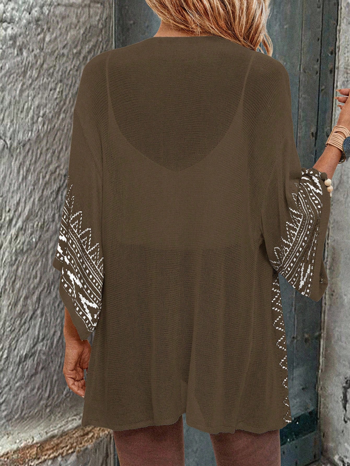Cardigan Estilo Boêmio com Manga Sino - Freya