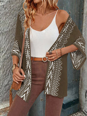 Cardigan Estilo Boêmio com Manga Sino - Freya