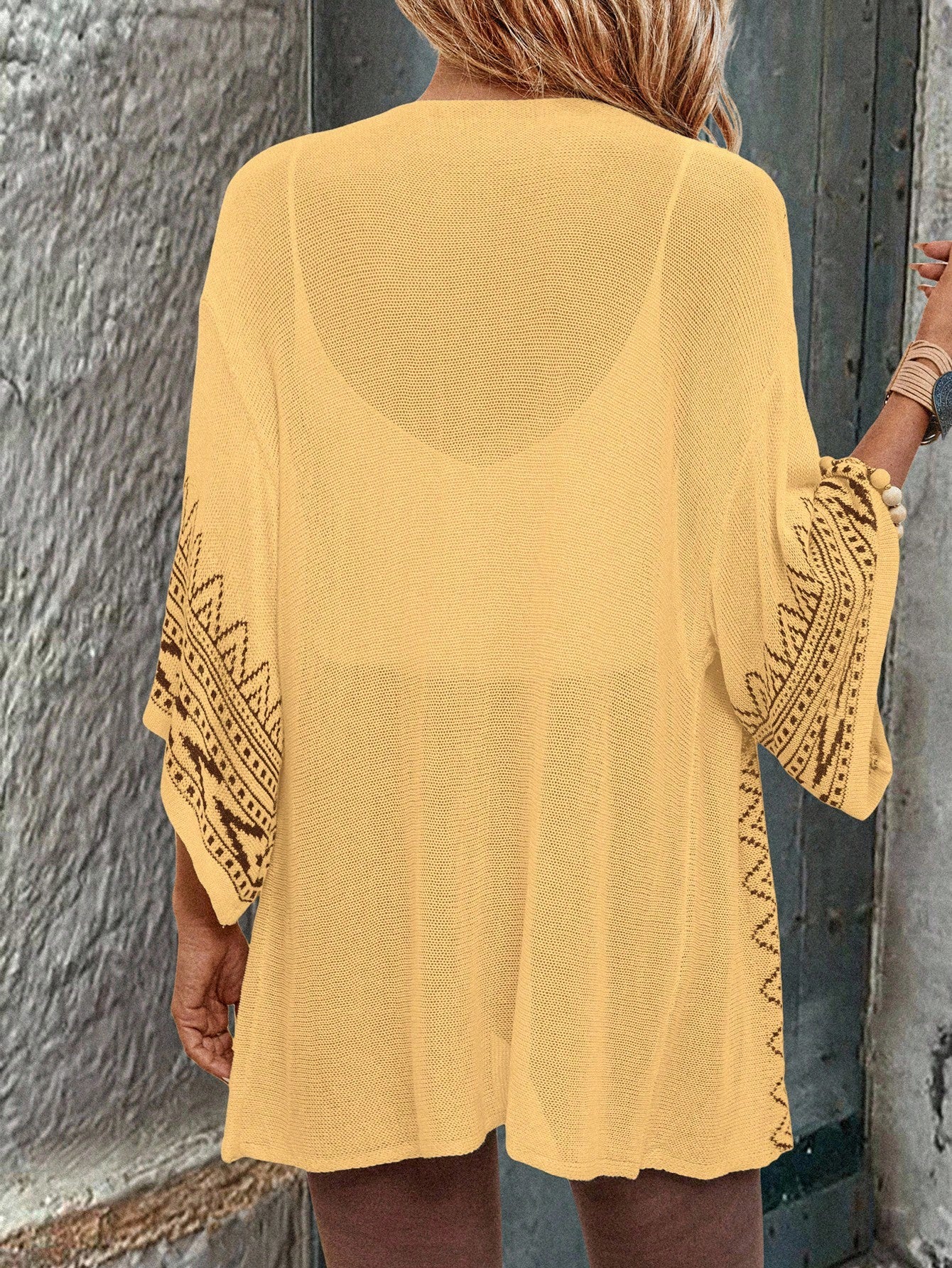 Cardigan Estilo Boêmio com Manga Sino - Freya