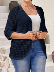 Cardigan feminino em tricô plus size Esmeralda