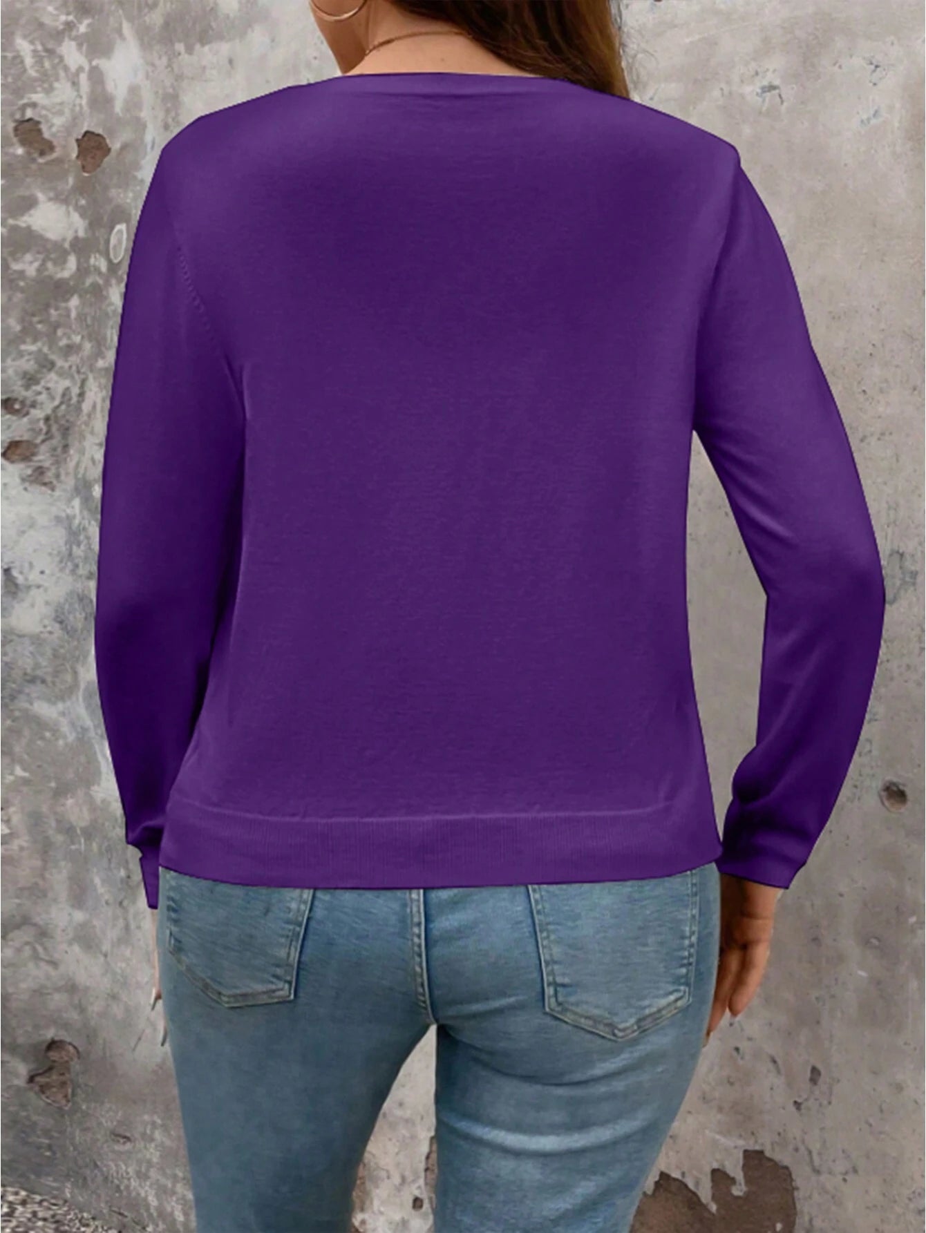 Cardigan de Manga Longa Botões na Frente - Gisele. Plus Size