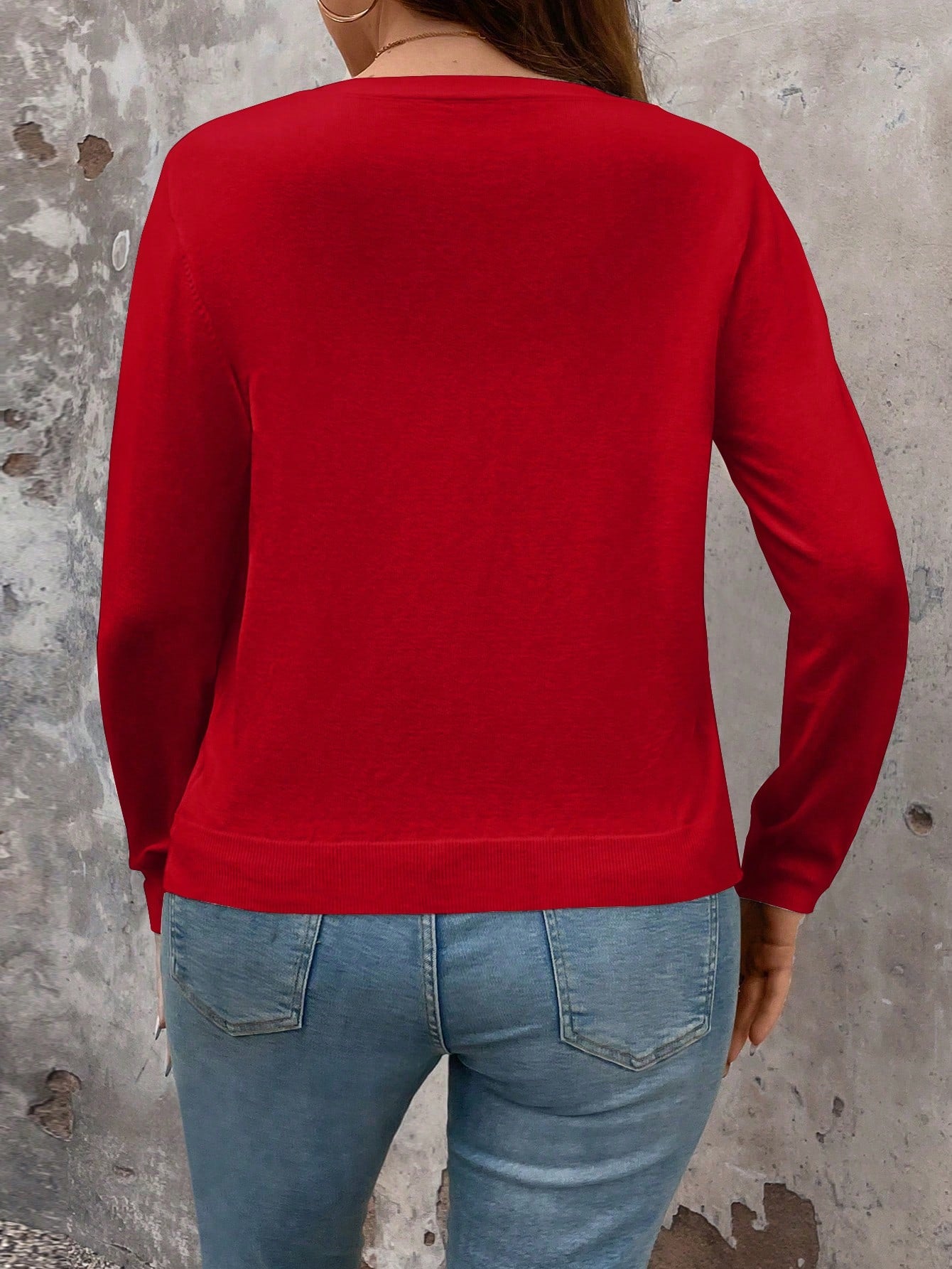 Cardigan de Manga Longa Botões na Frente - Gisele. Plus Size