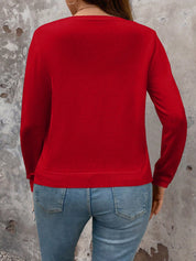 Cardigan de Manga Longa Botões na Frente - Gisele. Plus Size